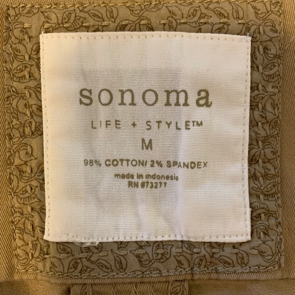 Sonoma tan, 98 % cotton jacket size M - Picture 5 of 5